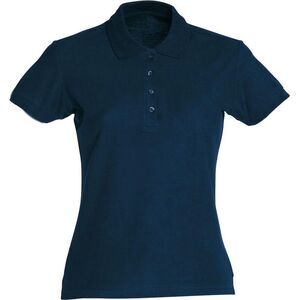 Clique Womens/Ladies Plain Polo Shirt / Dark Navy